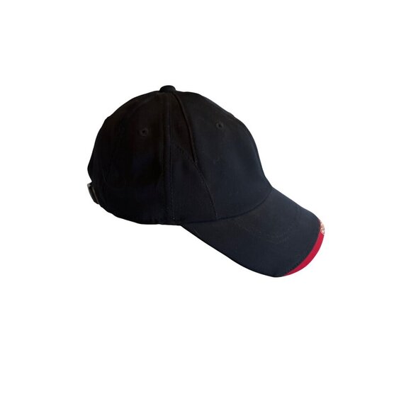 Ogio Black Baseball Cap With Red Trim Adjustable Strap 100% Polyester - Picture 2 of 5